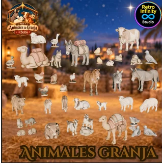 Animales de Granja del Belén — Pack 1 gallery 2